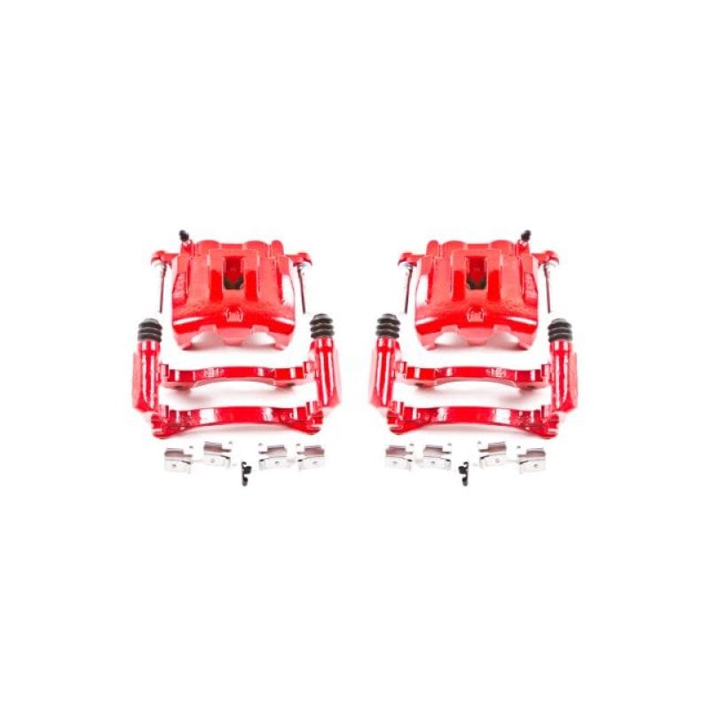 Power Stop 99-04 Jeep Grand Cherokee Front Red Calipers w/Brackets - Pair