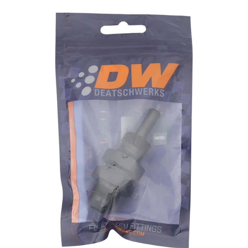 DeatschWerks 8AN Male Flare to Straight 3/8in Single Hose Barb - Anodized Matte Black - 6-02-0740-B thumbnail 2
