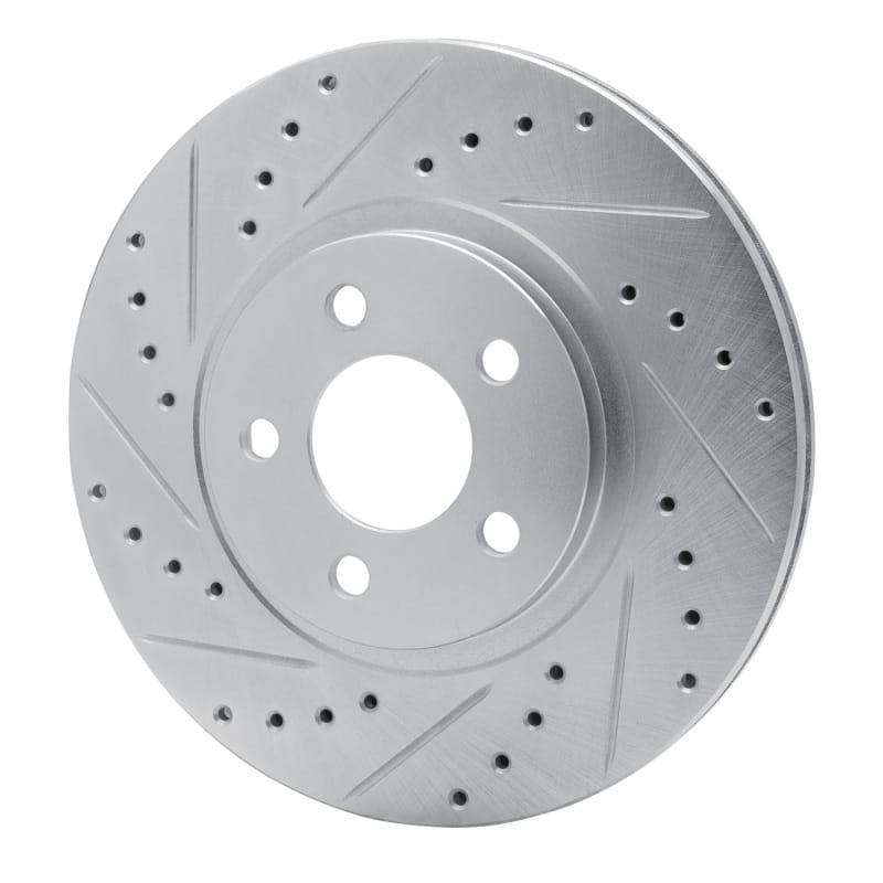 R1 01-10 Chrysler PT Cruiser Front Left Drilled & Slotted Silver Brake Rotor thumbnail 2