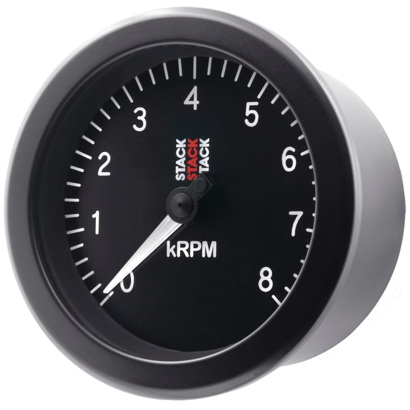Autometer Stack Sport 88mm 0-8K RPM Tachometer - Black thumbnail 2