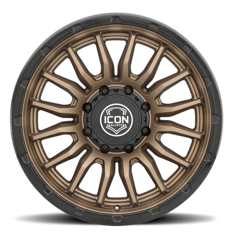 ICON Alloys Cajon 20x9 / 8x6.5 / 12mm / 5.5in BS Satin Bronze Wheel w/ GB Lip thumbnail 3