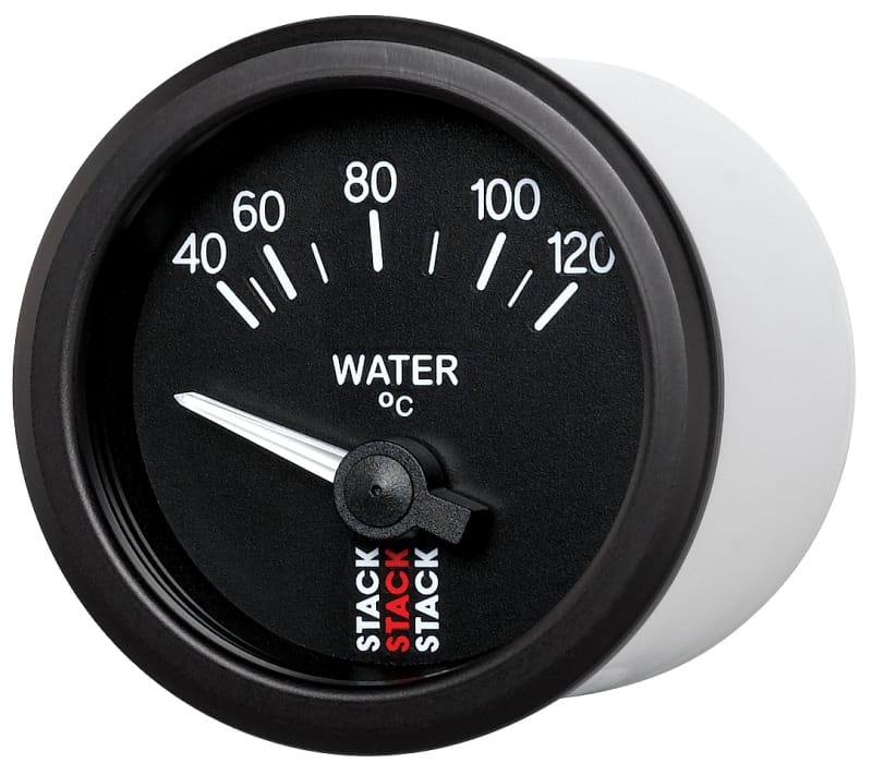 Autometer 52mm Stack Instruments 40-120 Degree C Electric Water Temperature Gauge - Black thumbnail 2