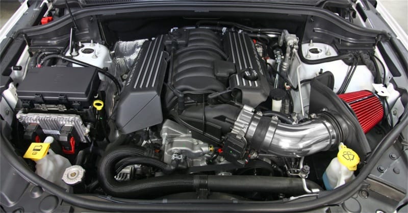 Spectre 12-18 Jeep Grand Cherokee V8-6.4L F/I Air Intake Kit - Polished w/Red Filter thumbnail 3