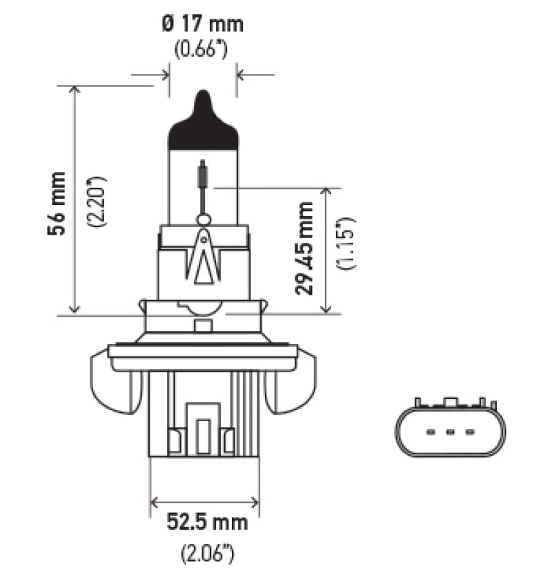 Hella Bulb H13 9008 12V 100/80W XEN WHT XB (2) thumbnail 3
