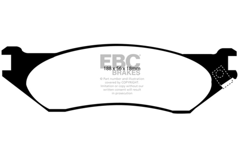 EBC 04-06 Dodge Durango 3.7 Extra Duty Front Brake Pads thumbnail 2