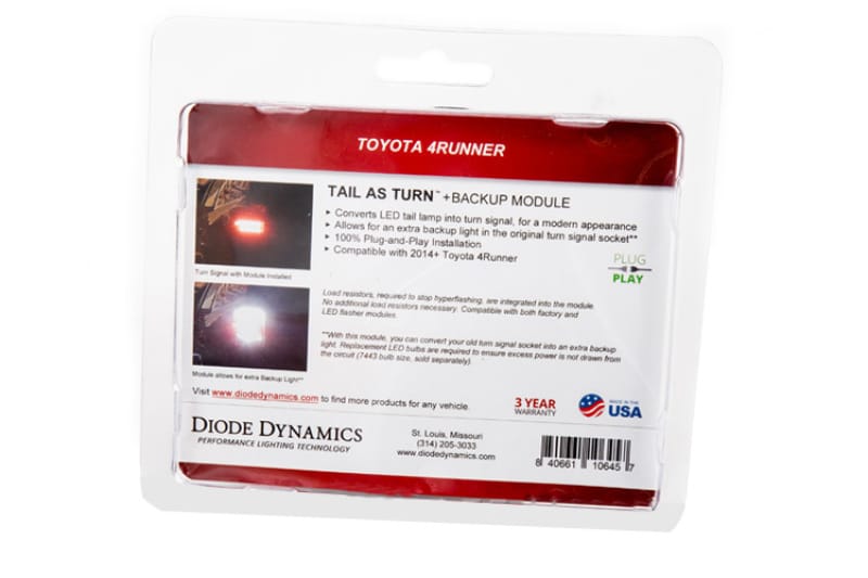 Diode Dynamics 14-21 Toyota 4Runner Tail as Turn Module +Backup Module (USDM) Stage 1 thumbnail 6