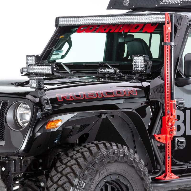 Go Rhino 18-20 Jeep Wrangler JL/JLU/Gladiator JT Light Mount - 6in Q4 Series thumbnail 3