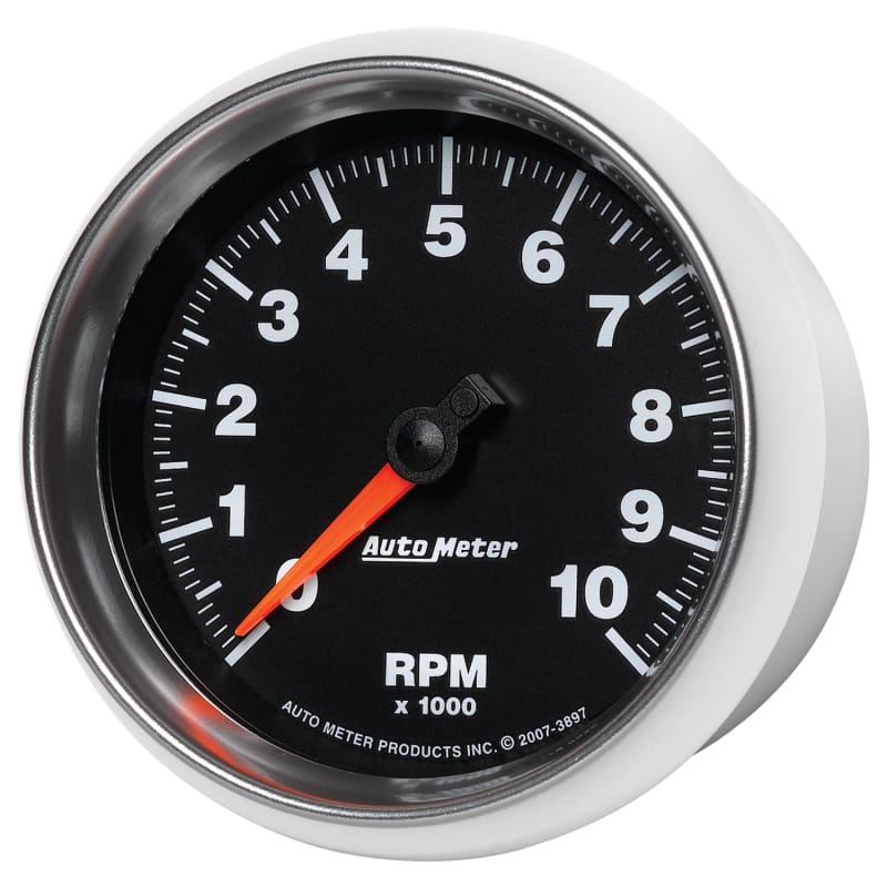 Autometer GS 3-3/8in 10000 RPM In-Dash Tachometer Gauge thumbnail 2