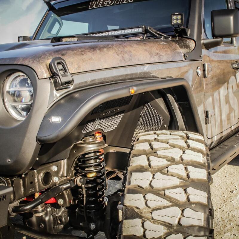 Westin 18-20 Jeep Wrangler JL / 20 Gladiator Tube Fenders - Front - Textured Black thumbnail 3