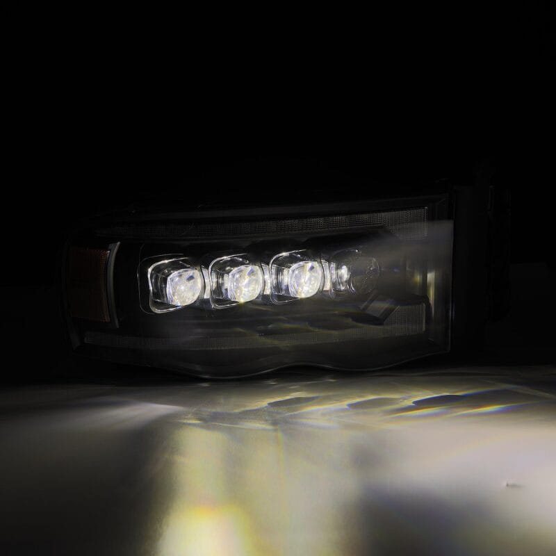 AlphaRex 02-05 Dodge Ram 1500 NOVA LED Proj Headlights Plank Style Blk w/Activ Light/Seq Signal thumbnail 3