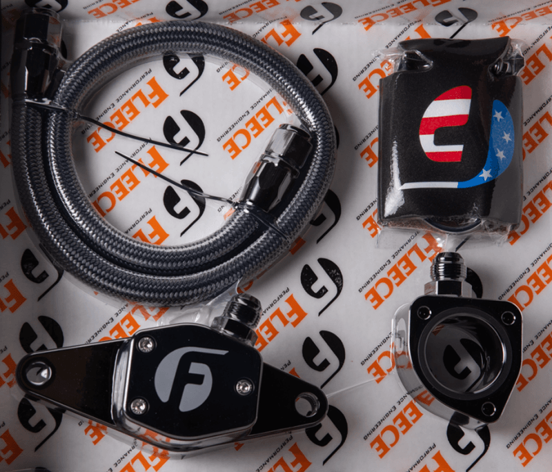 Fleece Performance 98.5-02 VP Coolant Bypass Kit w/ Stainless Steel Braided Line thumbnail 7