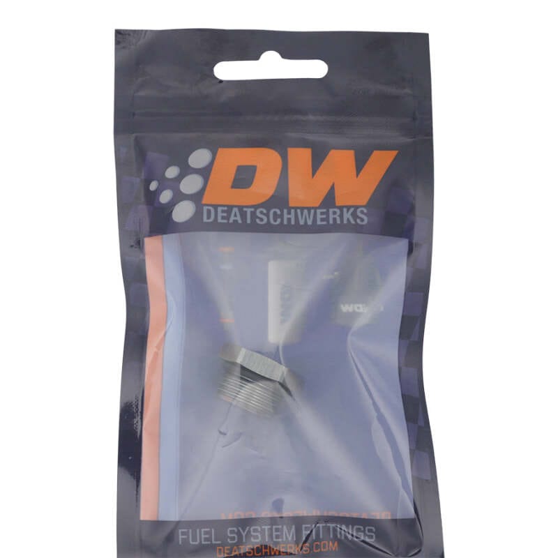 DeatschWerks 8AN ORB Male Plug Fitting with 1/8in NPT Gauge Port - Anodized DW Titanium thumbnail 2