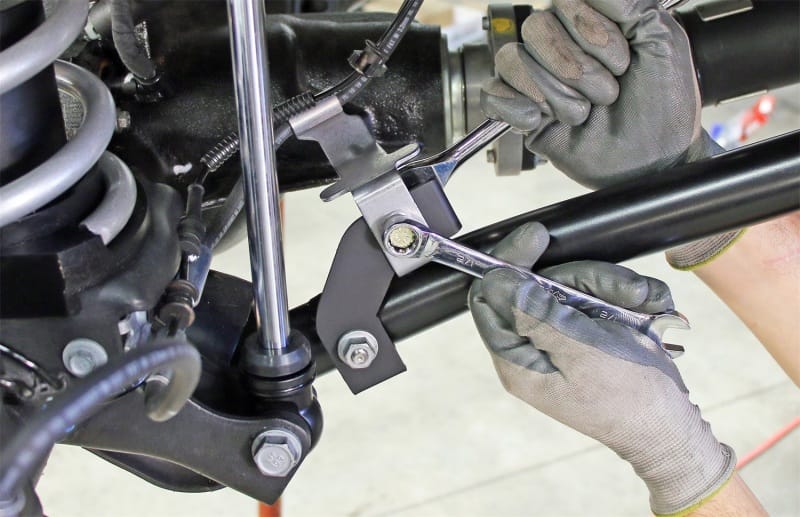 RockJock JL/JT Brake Line Relocation Bracket Kit Front Pair thumbnail 2