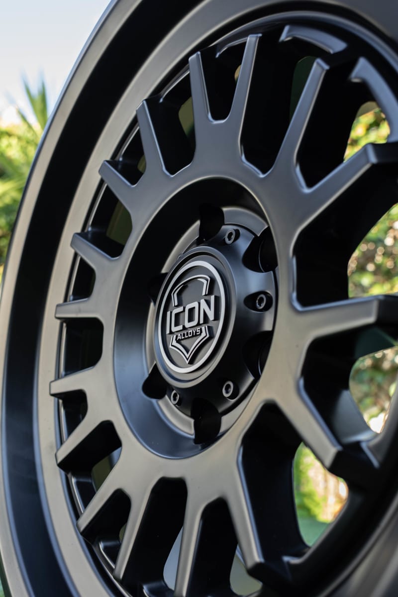 ICON Anza 17x8.5 5x5 -6mm Offset 4.5in BS 71.5mm Hub Bore Satin Black Wheel thumbnail 4