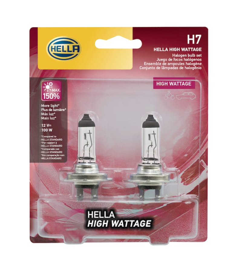 Hella High Wattage Bulb H7 12V 100W PX26d T4.6 (Pair) thumbnail 3