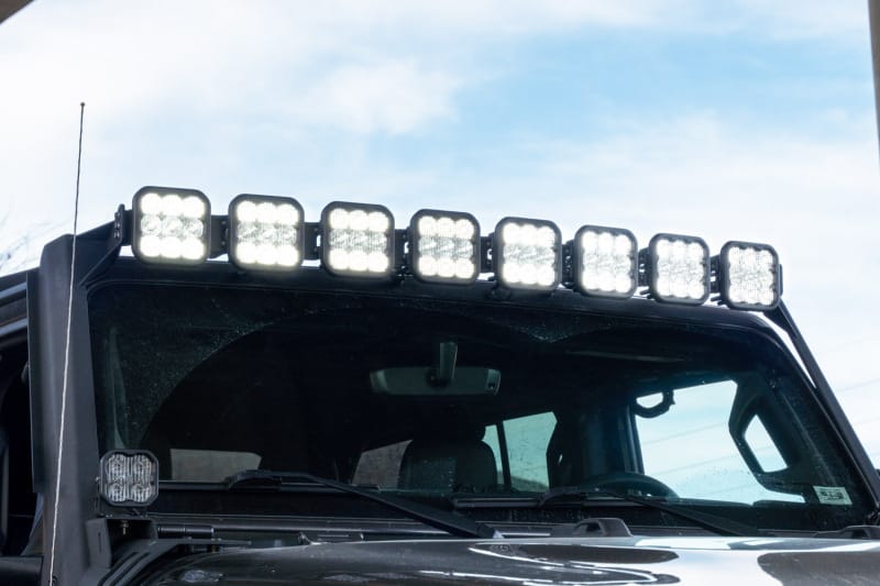 Diode Dynamics Jeep JL SS5 Sport CrossLink Windshield - White Combo Lightbar Kit