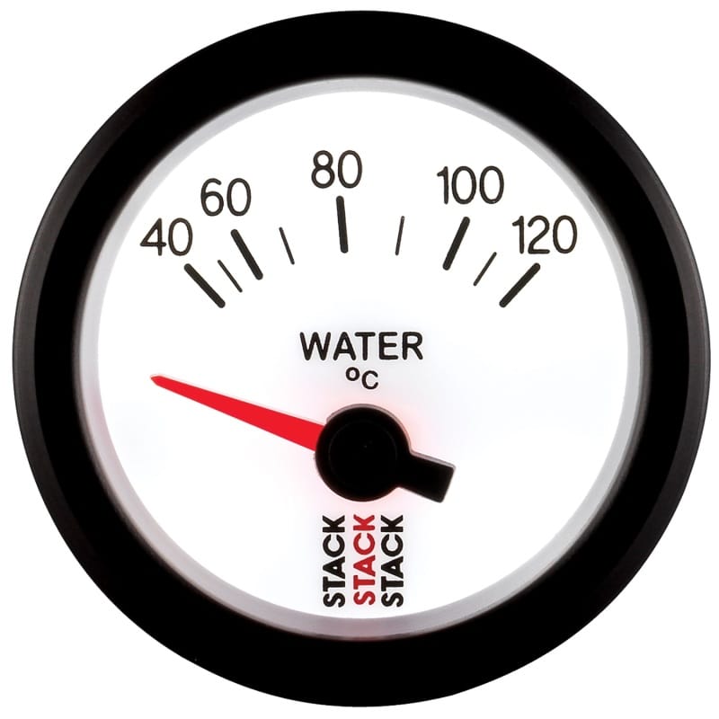 Autometer Stack 52mm 40-120 Deg C M10 Male Electric Water Temp Gauge - White thumbnail 4