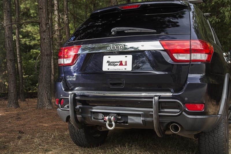 Rugged Ridge Rear Bumper Guard Black. Double Tube 11-18 WK thumbnail 3