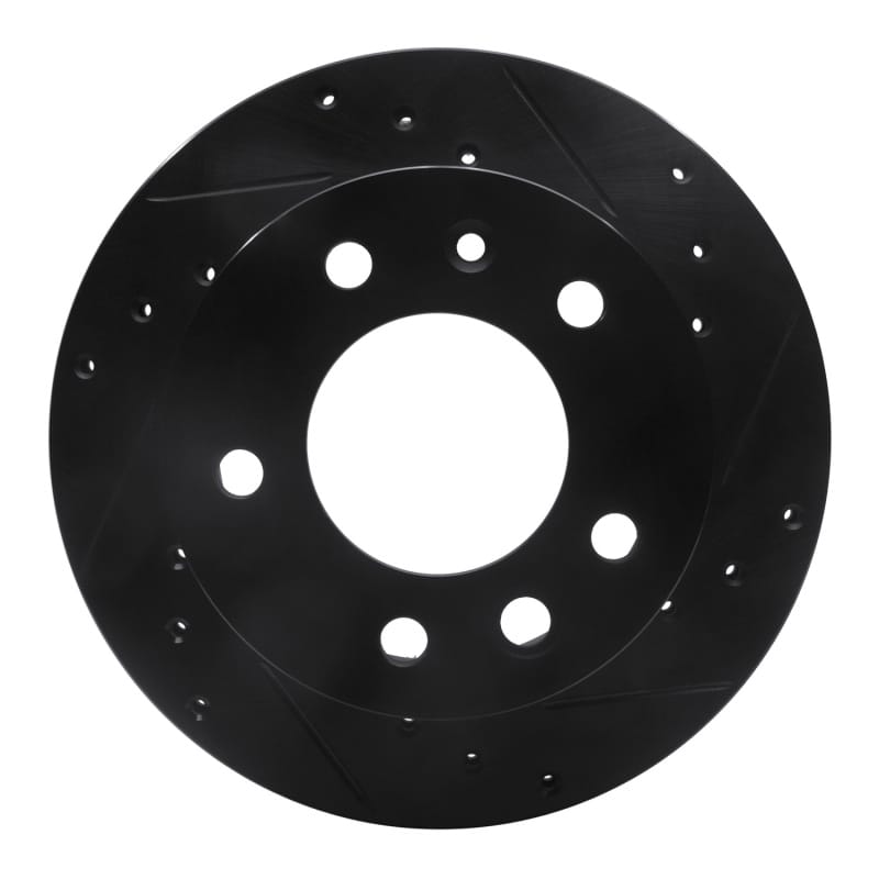 R1 02-06 Dodge Sprinter 2500 Front Right Drilled & Slotted Black Brake Rotor - 633-40041R
