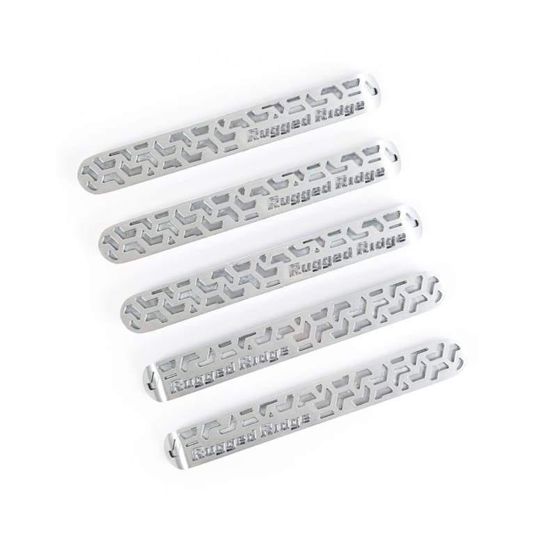 Rugged Ridge Elite Dr Hndle Insert Brushed Tread 4D 07-18 Jeep Wrangler JK thumbnail 2