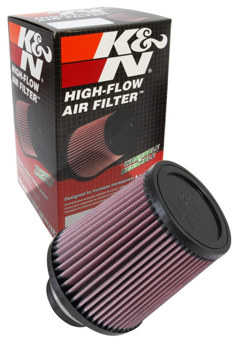 K&N Filter Universal Rubber Filter 2 3/4 inch Flange 6 inch Base 5 inch Top 6 1/2 inch Height thumbnail 3