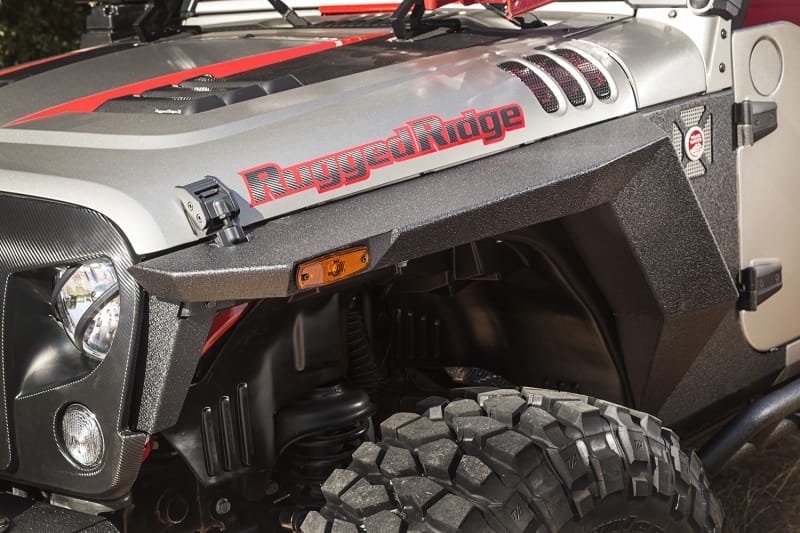 Rugged Ridge XHD Front Armor Fenders Pair 07-18 Jeep Wrangler JK/JKU thumbnail 2