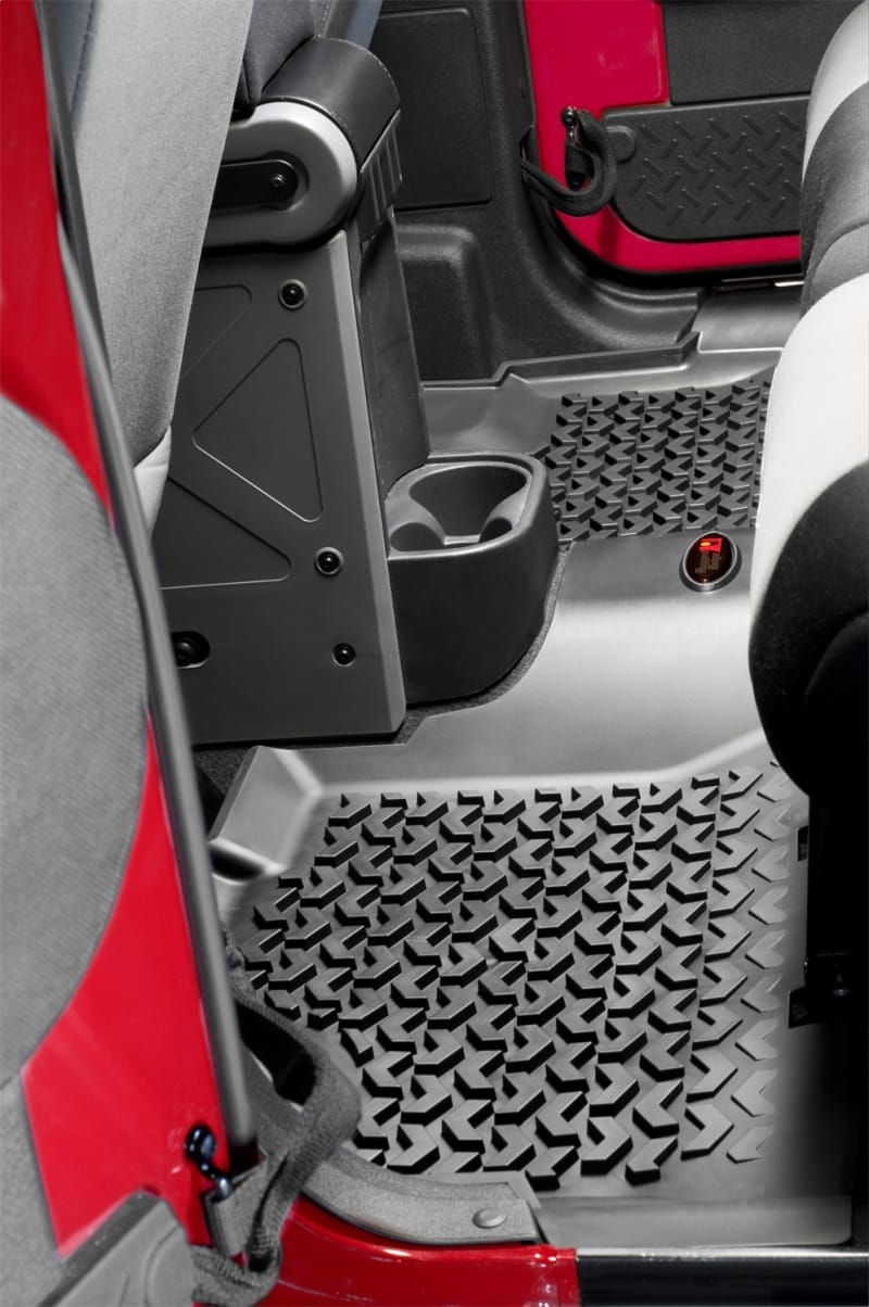 Rugged Ridge Floor Liner Front/Rear/Cargo Black 2011-2018 Jeep Wrangler Unlimited JK 4 Dr thumbnail 3