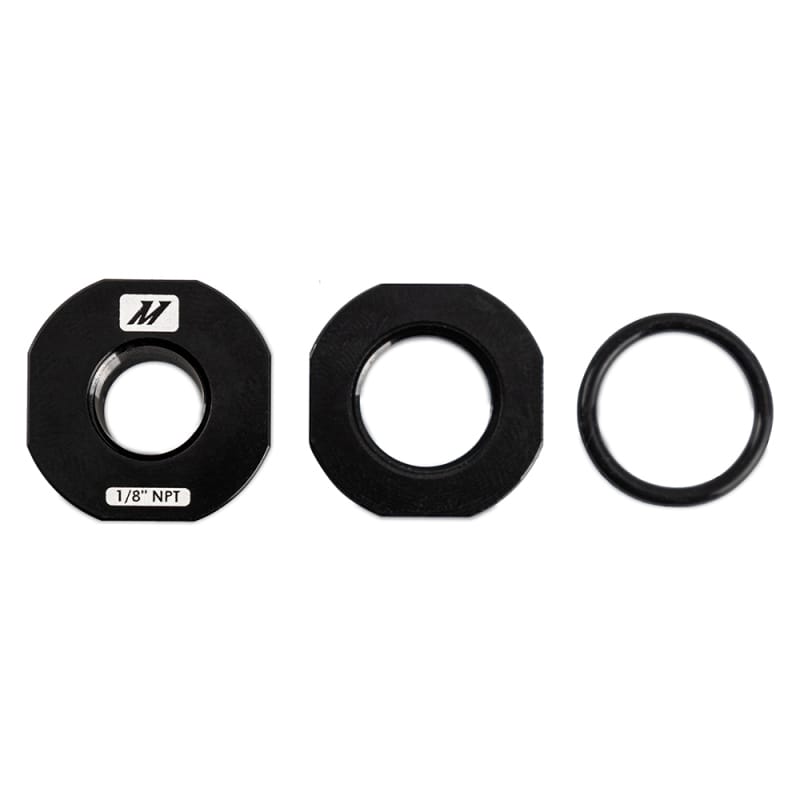 Mishimoto 1/8in NPT CNC-Machined Nozzle Mount Adapter - Black thumbnail 2