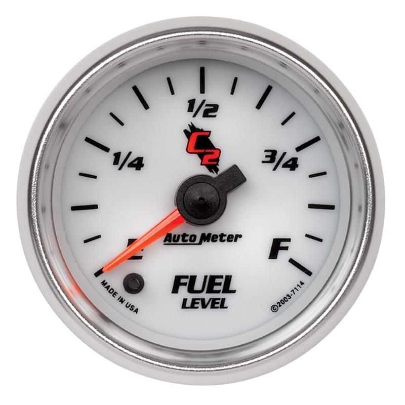 Autometer C2 52mm Electronic Programmable Empty to Full Fuel Level Gauge