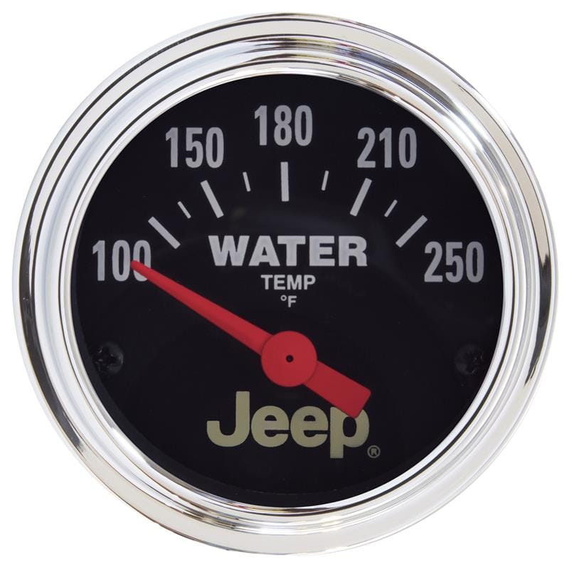 Autometer Jeep 52mm 100-250 Deg F Short Sweep Electronic Water Temperature Gauge