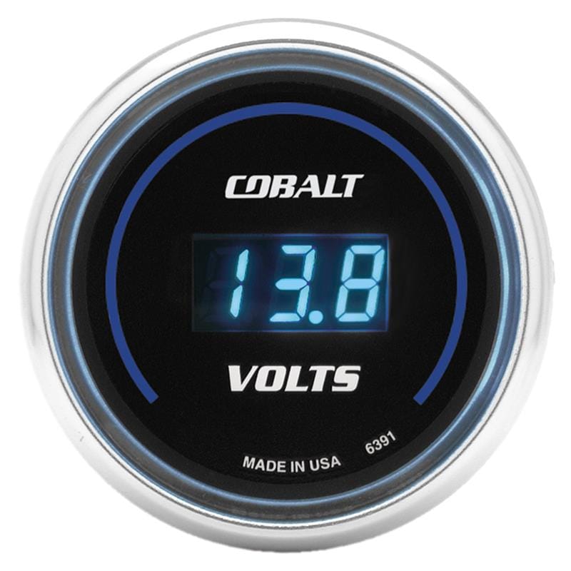 Autometer Cobalt 52mm Digital Voltmeter 8-19 Volts Gauge