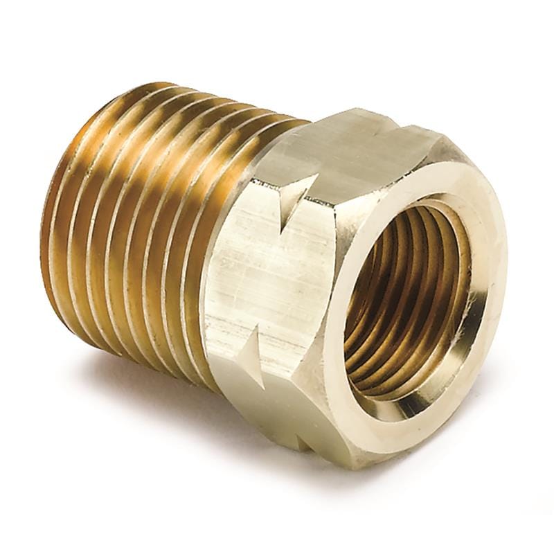AutoMeter Fitting Adapter 1/2in. NPT Male Brass For Auto Gauge Mech. Temp.