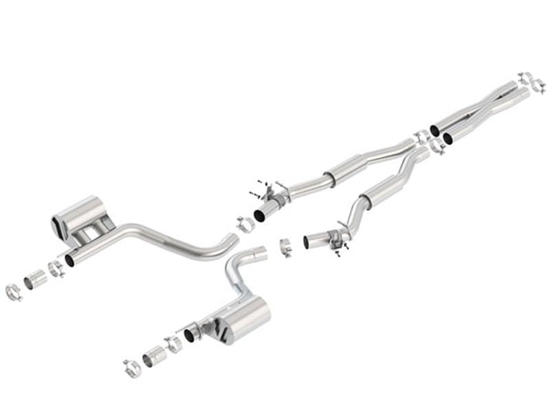 Borla 2015 Dodge Challenger Hellcat 6.2L V8 S-TYPE Catback Exhaust No Tips Factory Valance