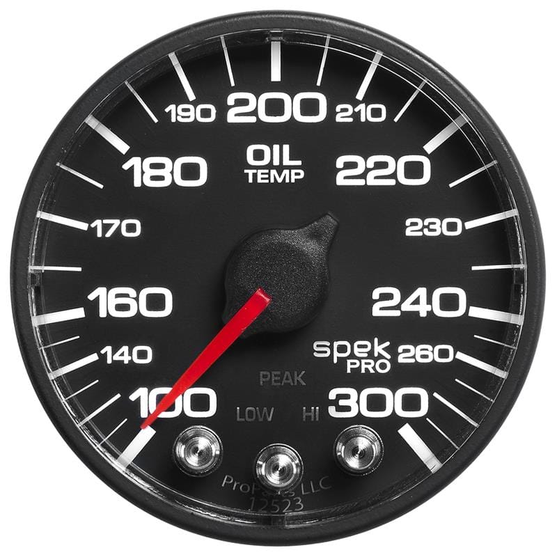 Autometer Spek-Pro - Nascar 2-1/16in Oil Temp 100-300F Bcb Ecu
