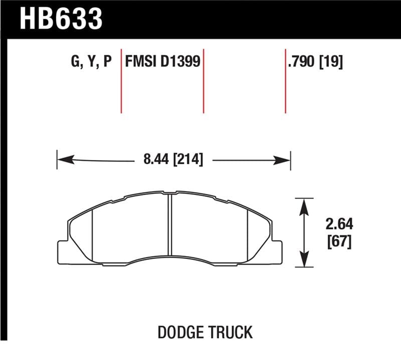 Hawk LTS Street Brake Pads - HB633Y.790