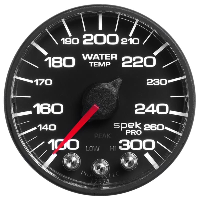 Autometer Spek-Pro - Nascar 2-1/16in Water Temp 100- 300F Bfb Ecu - P546328