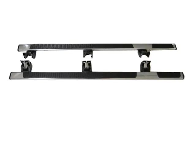 Stainless Steel, Wheel-To-Wheel Tubular Side Steps For Crew Cab With 6.4` Bed